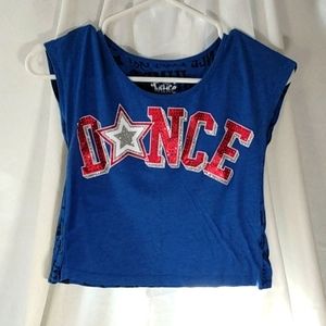 Justice Dance crop top size 8
